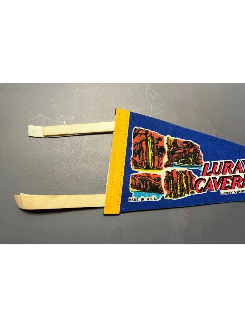 Vintage Luray Caverns Luray, VA pennant